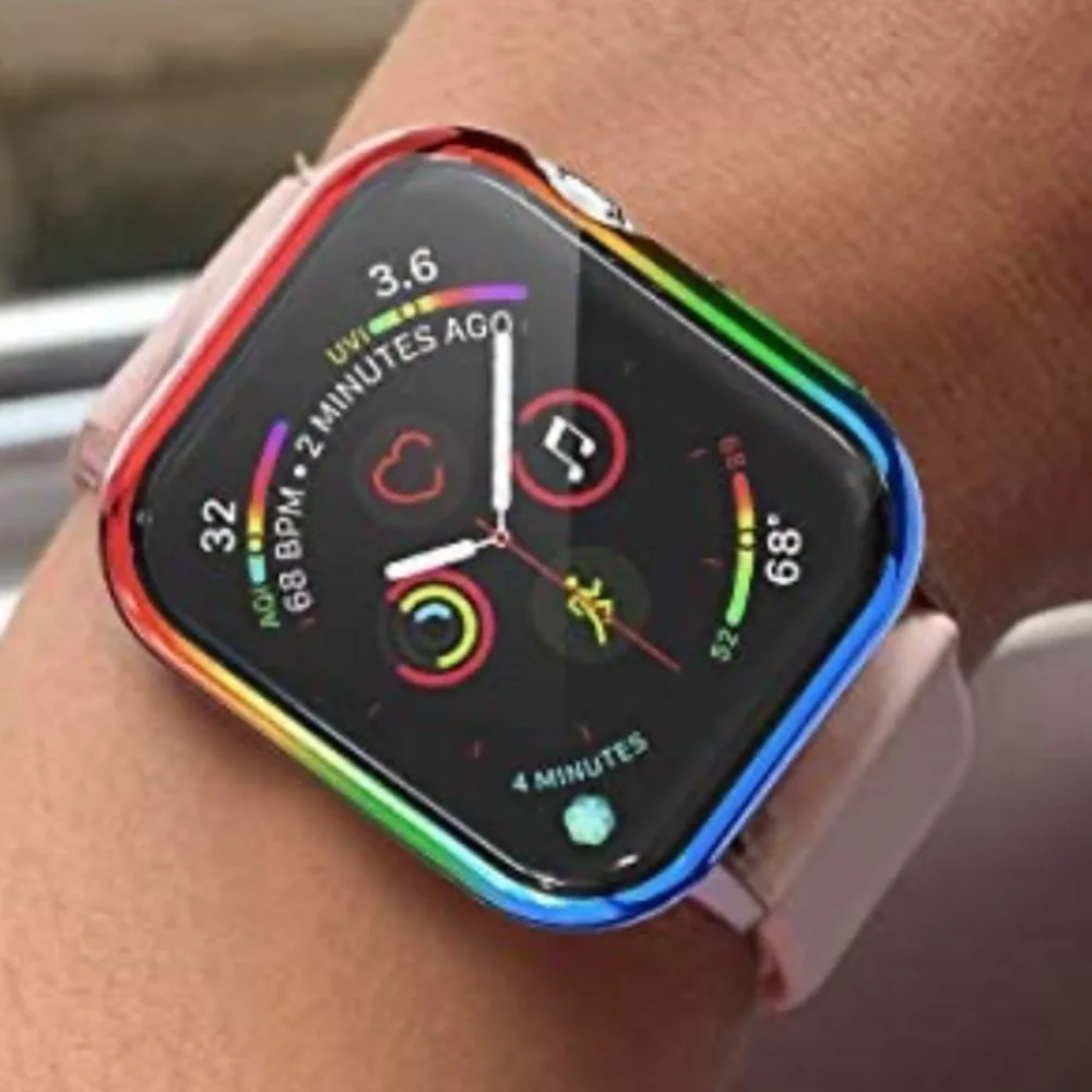 40mm Apple Smart Watch Series 5 Protective Case Rainbow Colorful Bumper
